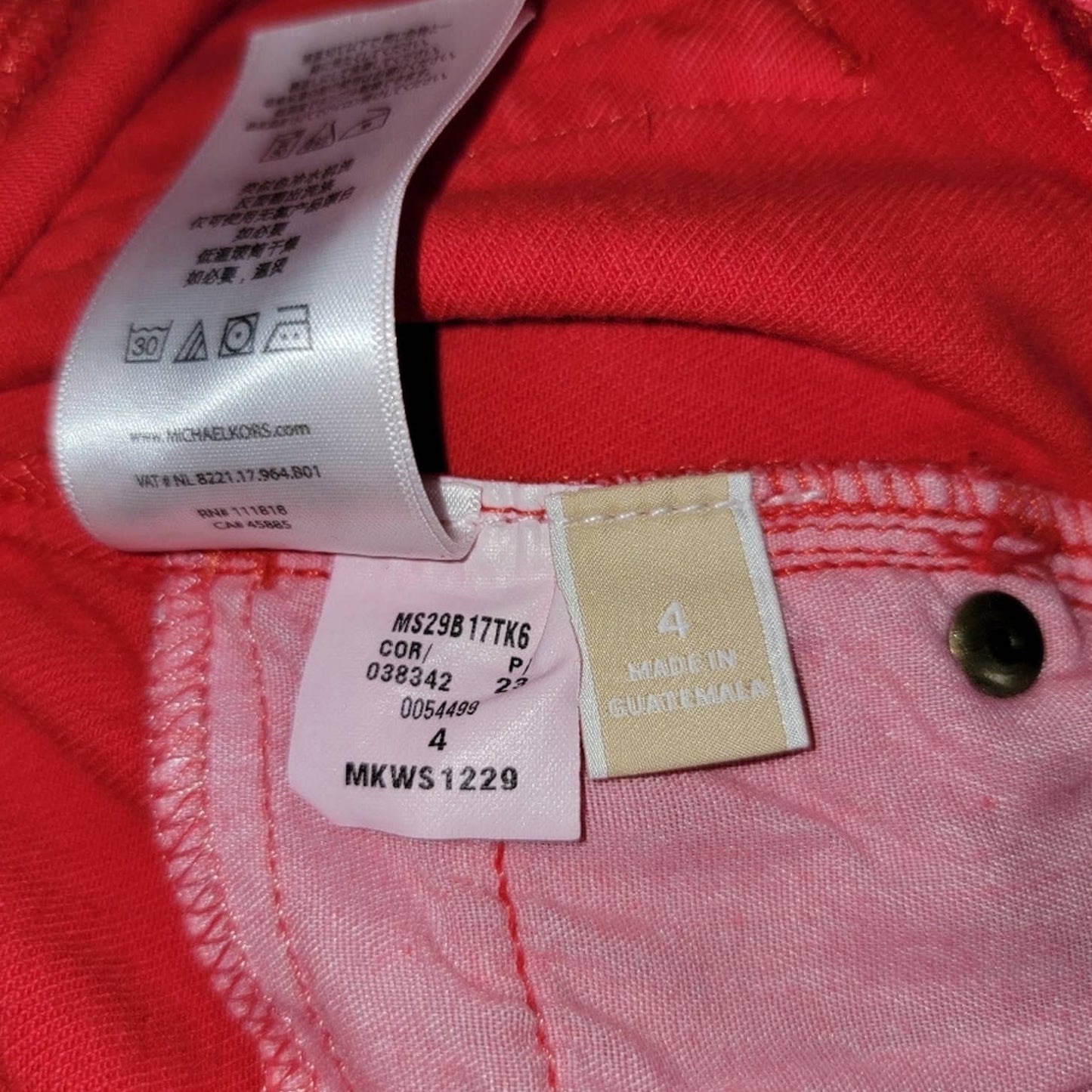 MICHAEL KORS Sea coral izzy skinny jeans - 4 PULL