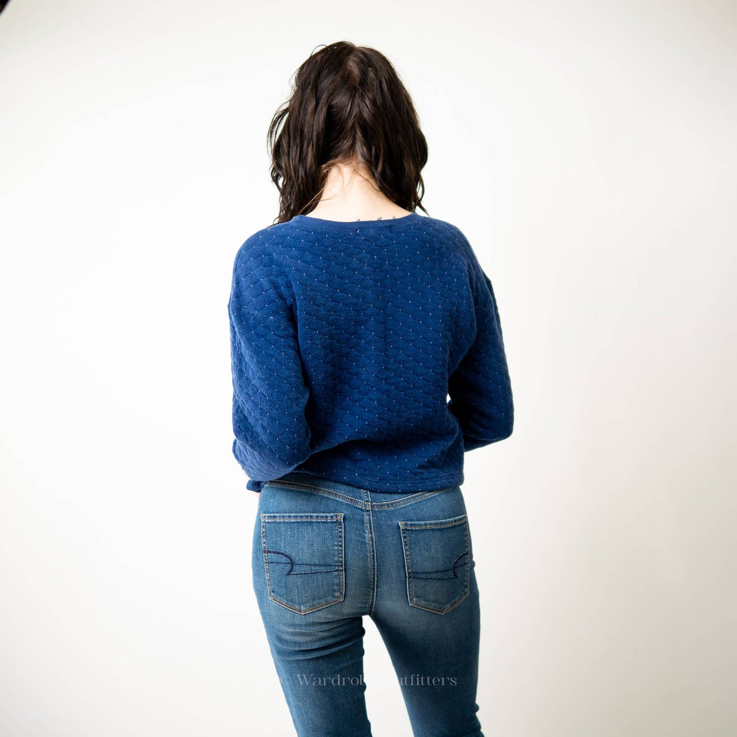 Vintage 90s Quilted Pullover Sweater Sweatshirt