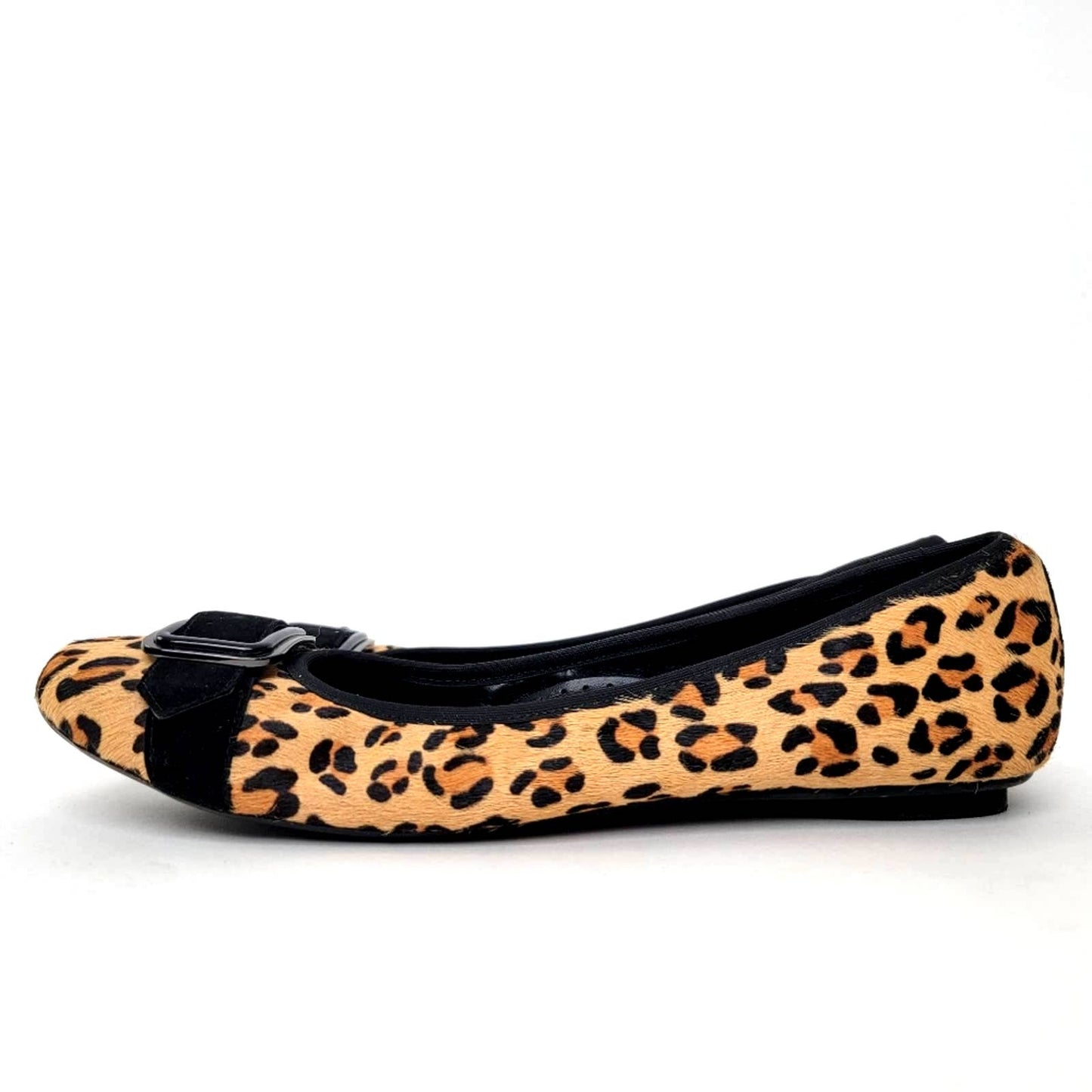 Van Eli Leopard - Cheetah Print Buckle Flats - 9.5N