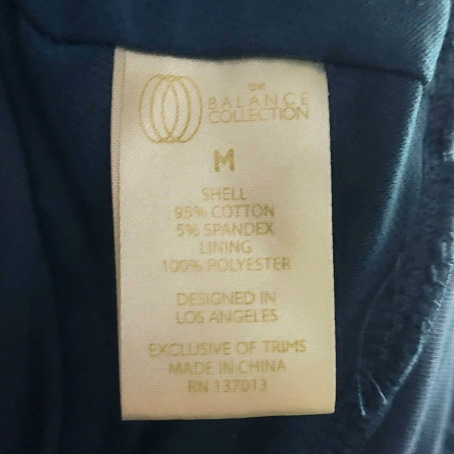 The Balance Collection Teal Aqua Blue Sports Bra - M