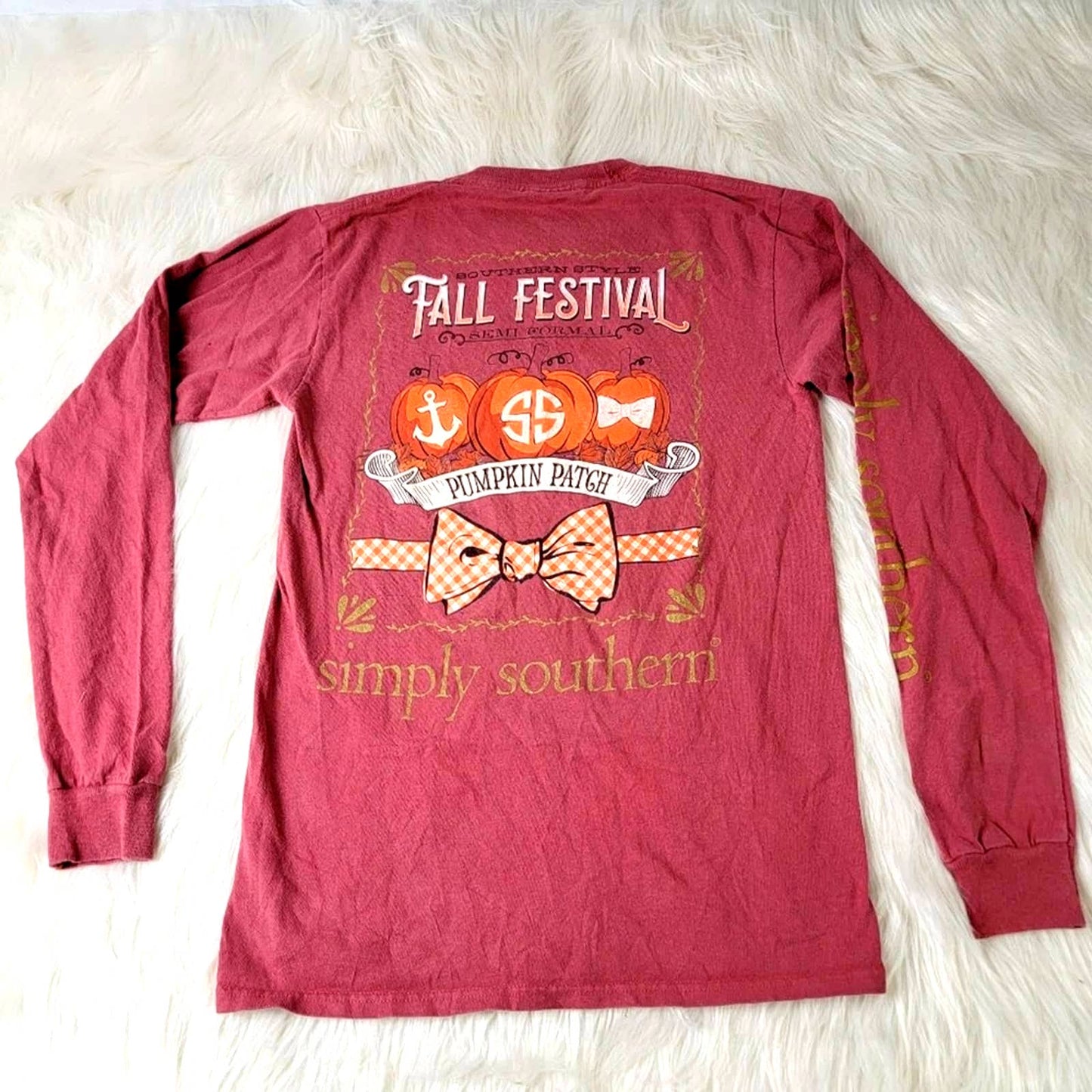 Simply Southern Fall Pumpkin Long Sleeve - S