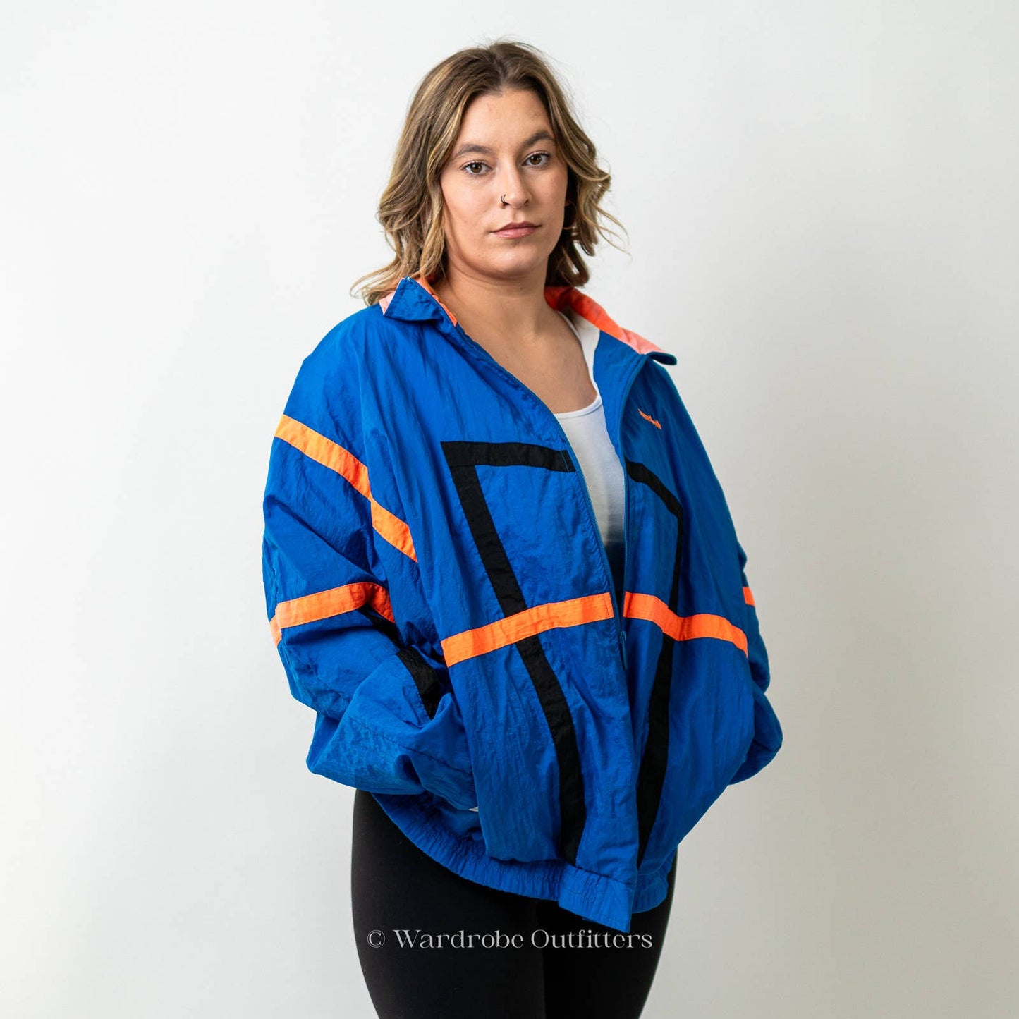 Vintage 80s Pastel Reebok Track Jacket Windbreaker