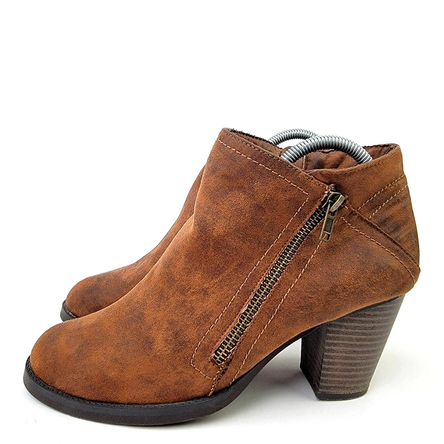 Rampage Edyn Block Heel Chunky Ankle Bootie - 8