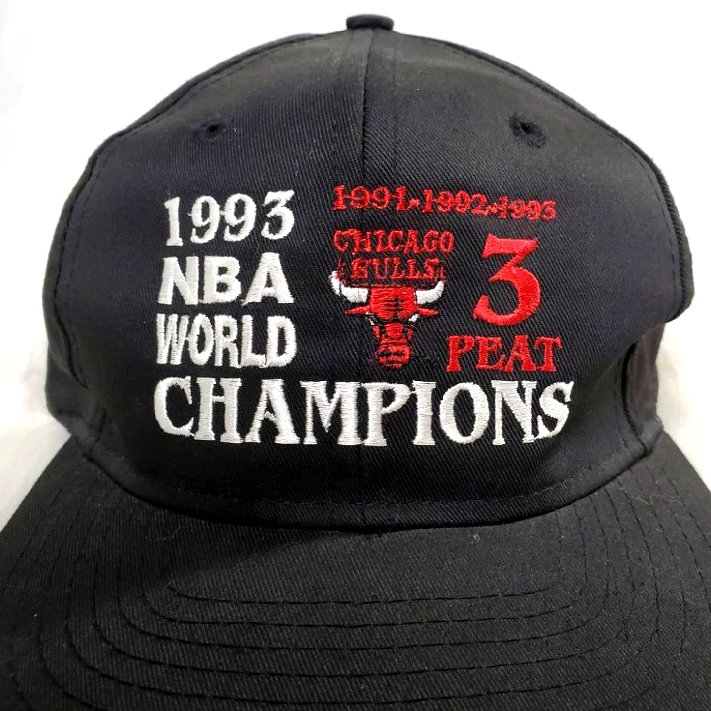 Chicago Bulls 1993 3-Peat 1993 finals hat! Rare
