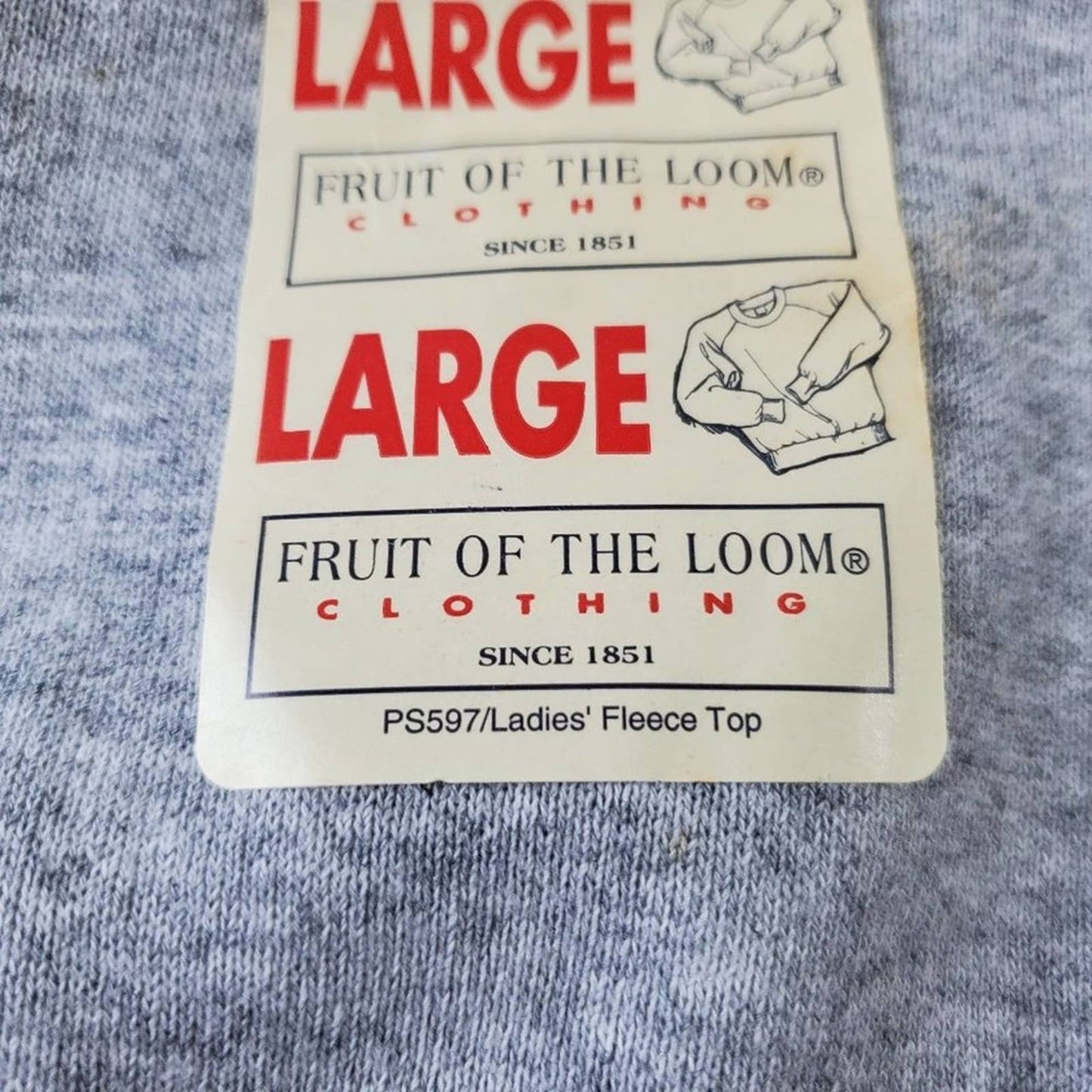 NEW Vintage 90s Fruit Of The Loom Pullover Sweatshirt │L