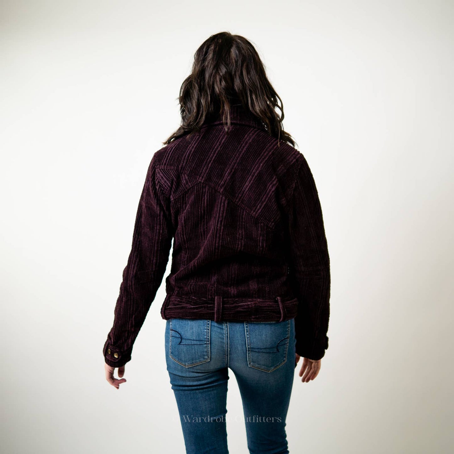 Columbia Corduroy Burgundy Ribbed Jacket - M