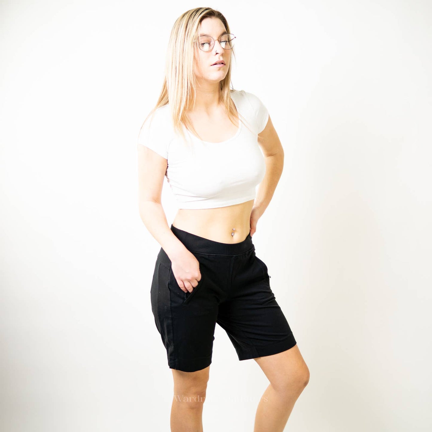 Athleta Black Bike Running Shorts