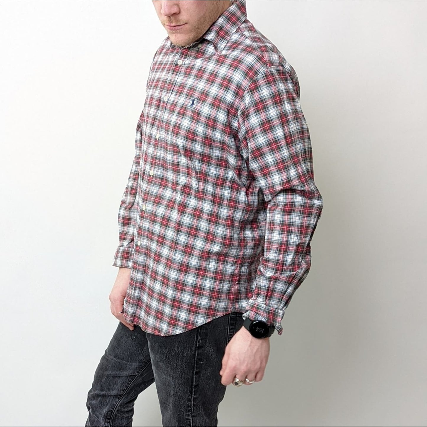 Ralph Lauren Plaid Button Down Shirt - L