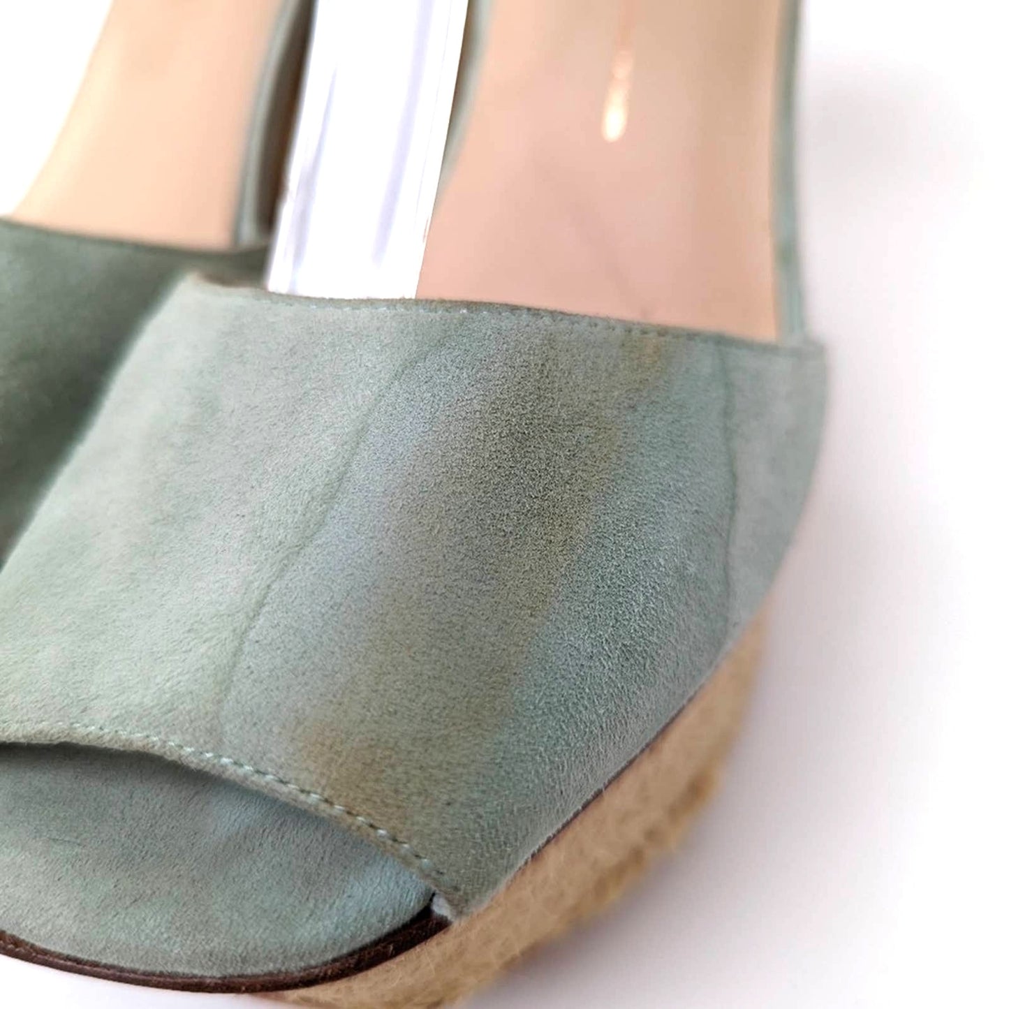 Dolce Vita Olly Suede Leather Platform Espadrille Wedge Sandals - 9