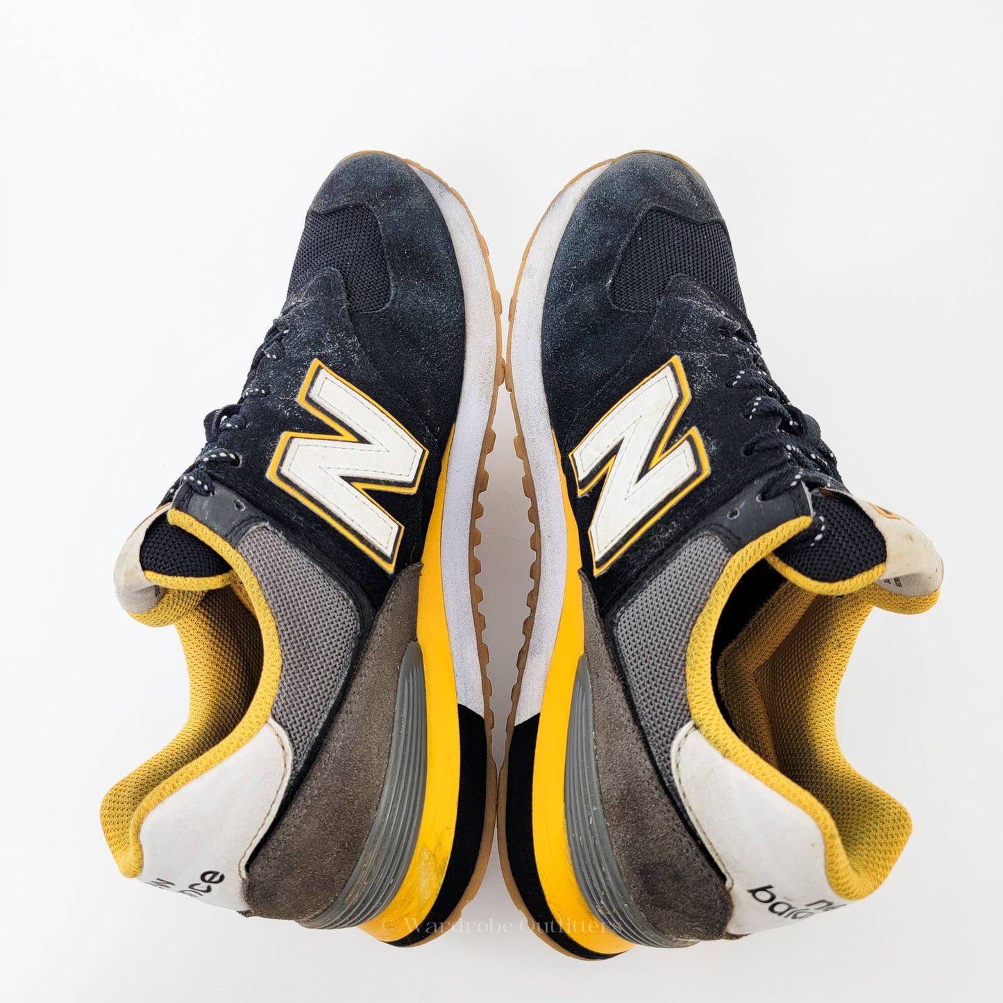 New Balance 574 'Black Gold' Marathon Running Shoes Sneakers