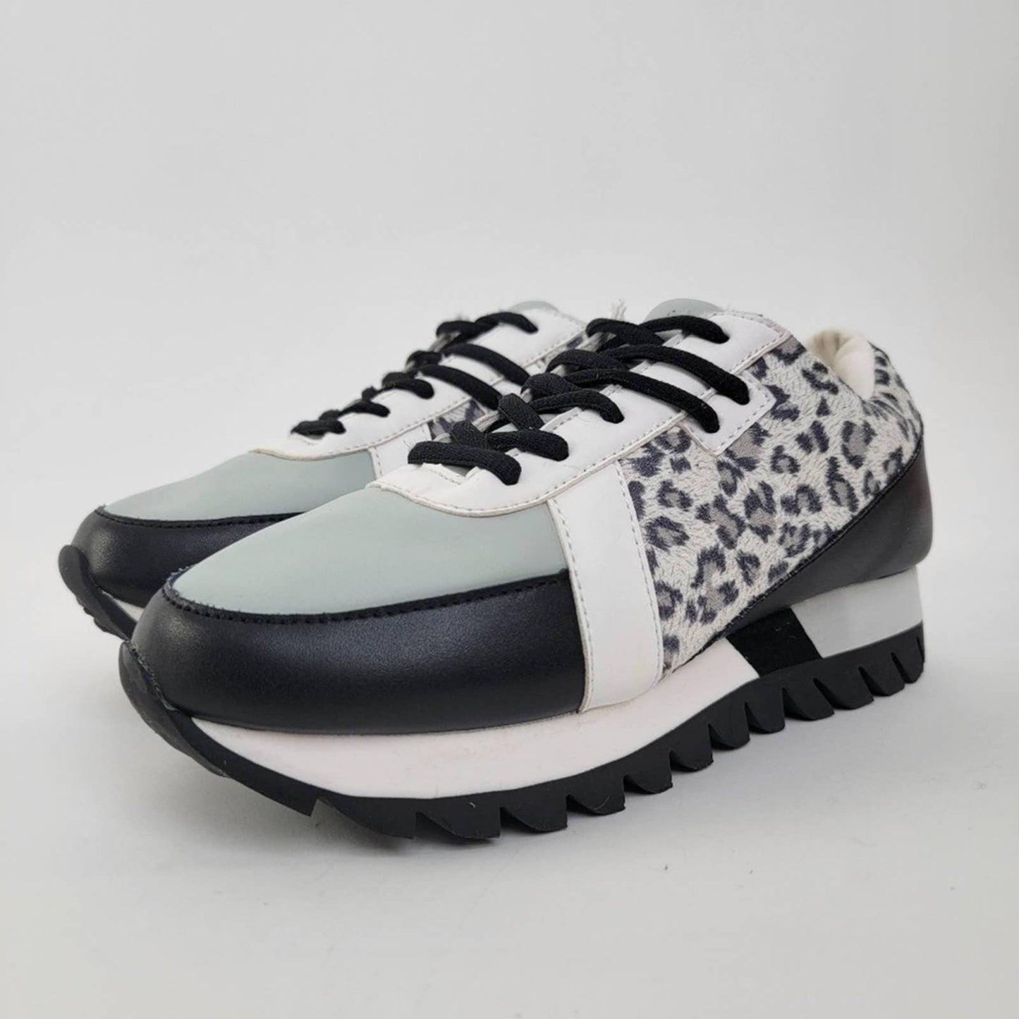 Not Rated Chunky Platform Sneakers - Leopard Cheetah Print - 9.5