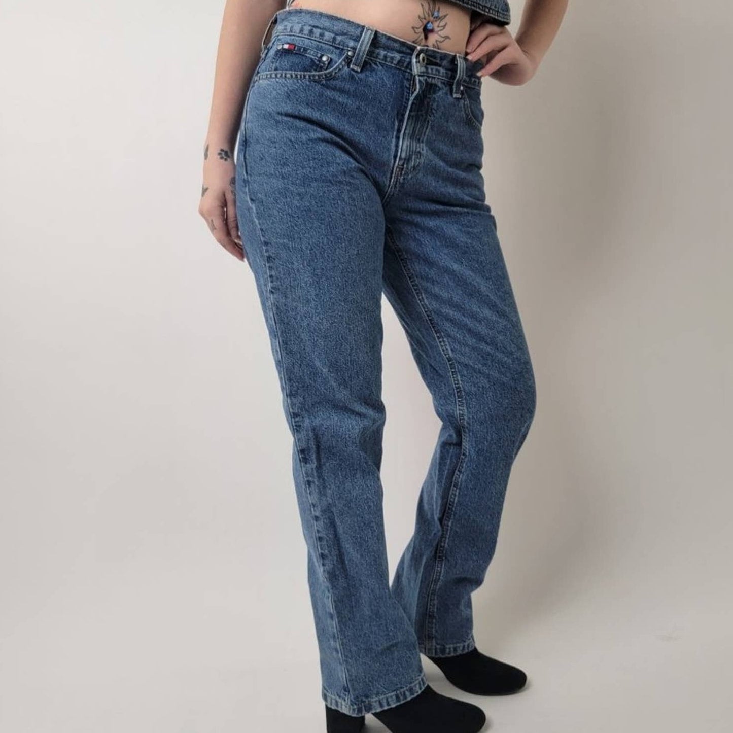 Vintage 90s Tommy Hilfiger High Rise Waist Grunge Mom Jeans - 6