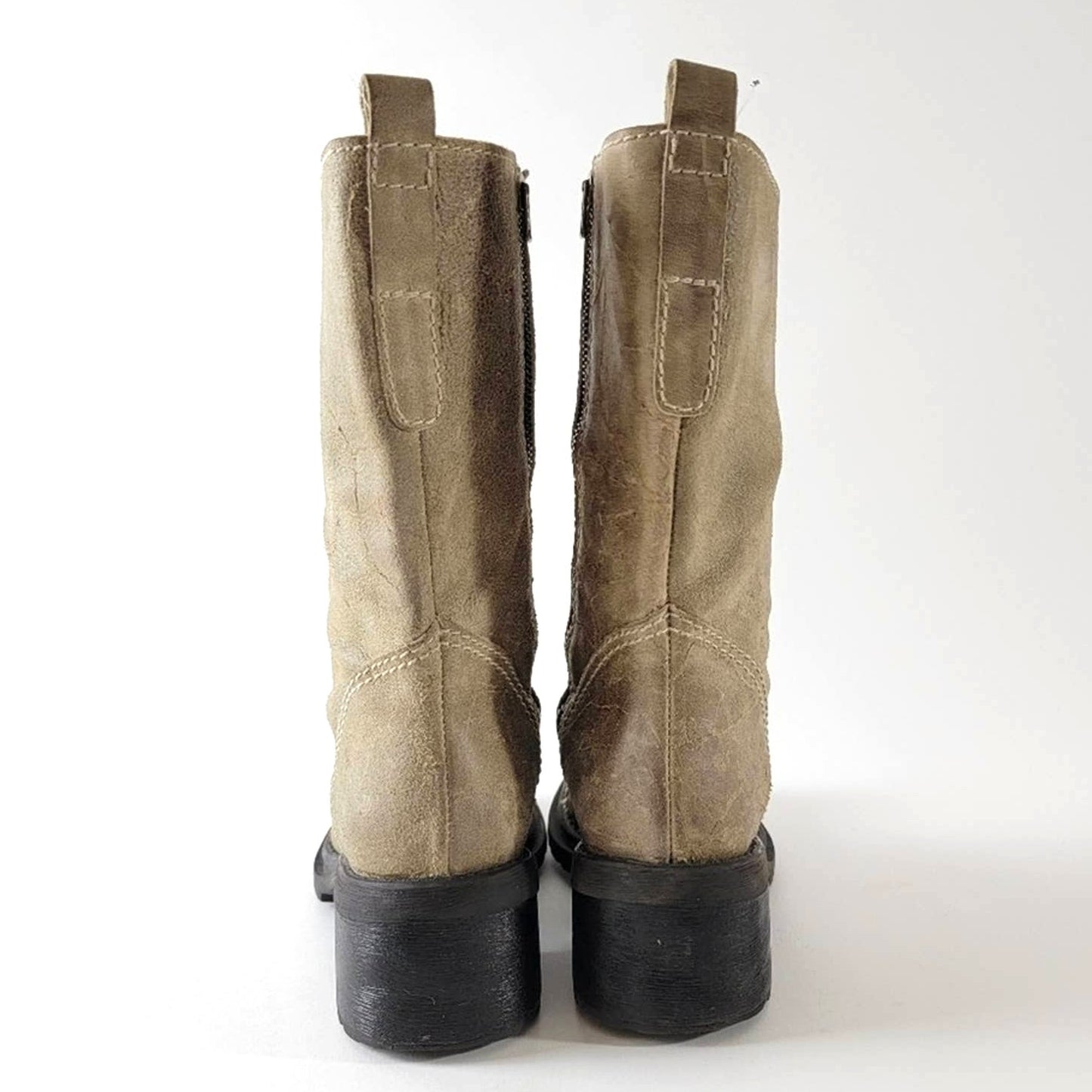 Vintage 90s Grunge Combat Chunky Platform Boots - 7