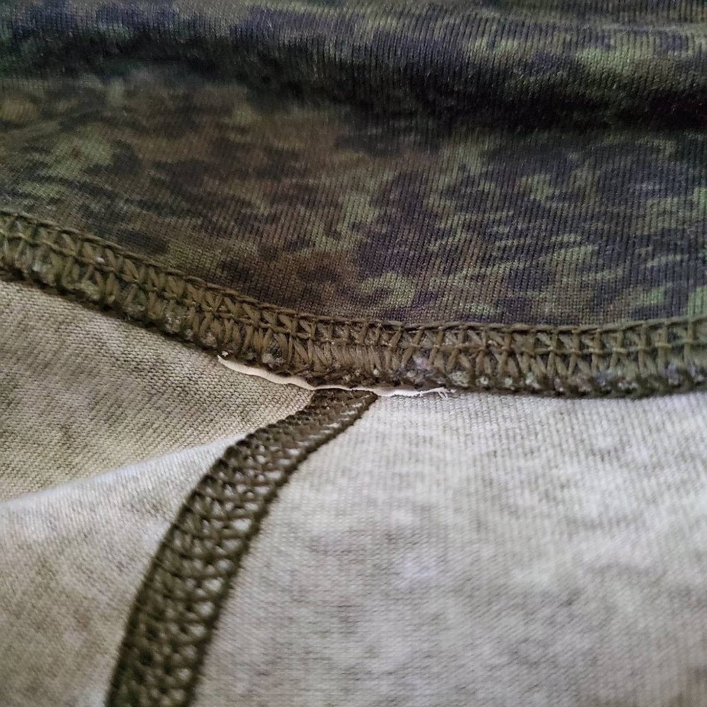 Fabletics Mila High Waist Camo Print Green Legging - M