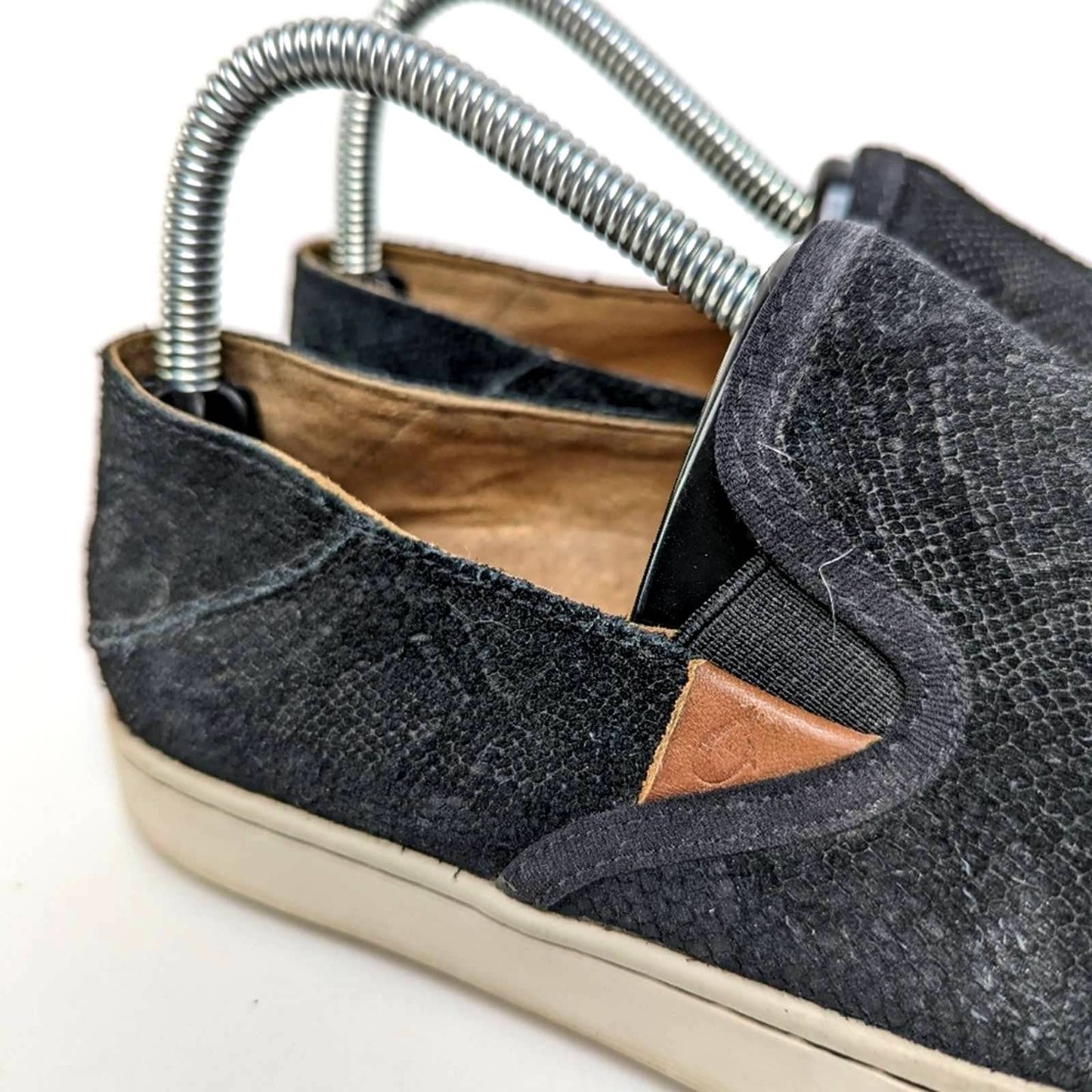 OluKai Pehuea Leather Slip On Loafer Flats - 7.5