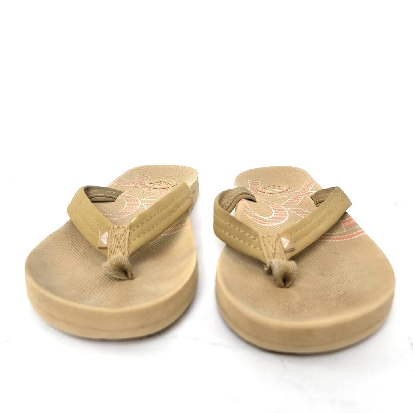 Roxy Sand Tan Flip Flop Sandals - 6