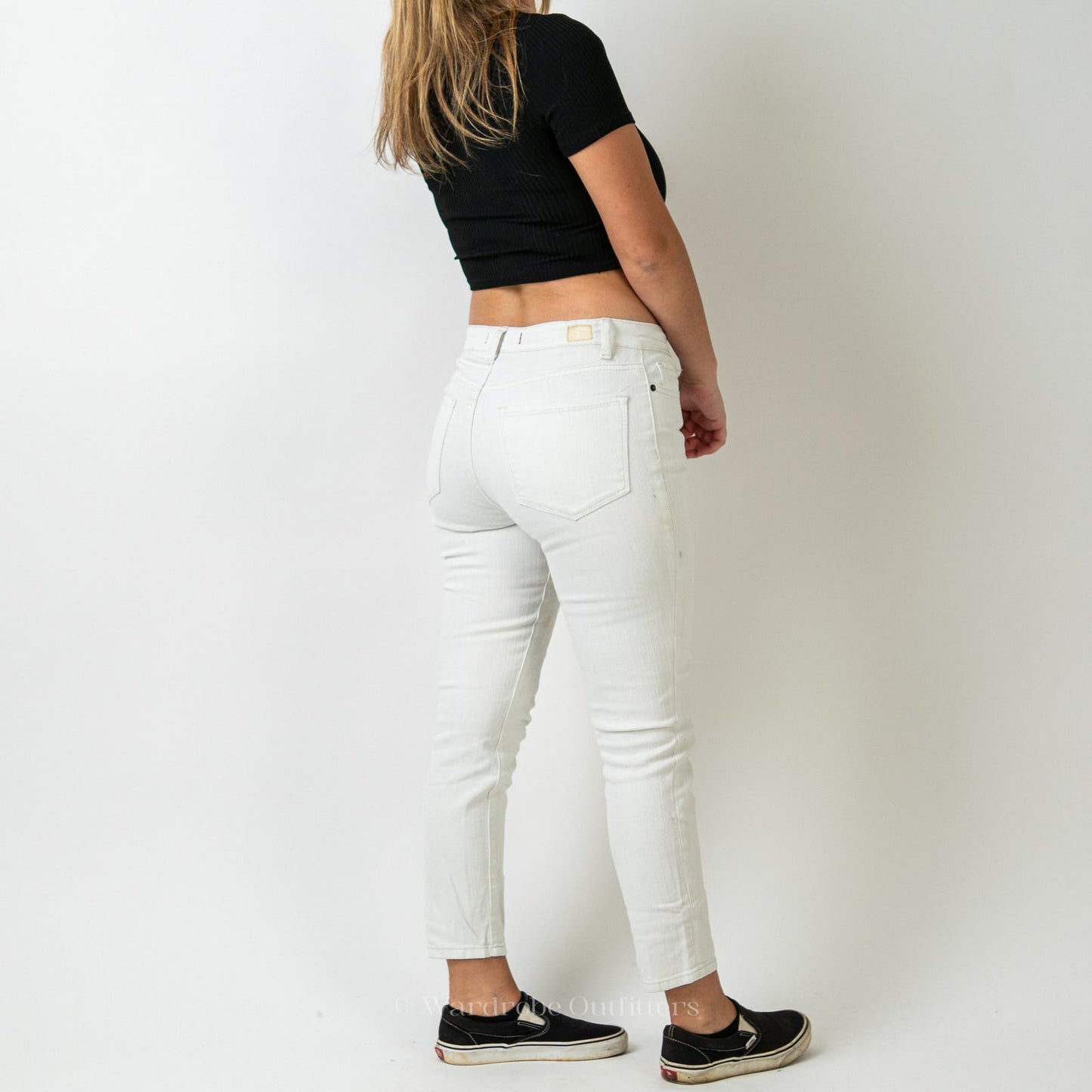 Urban Outfitters BDG High Rise Grazer Cigarette White Skinny Jeans - 28