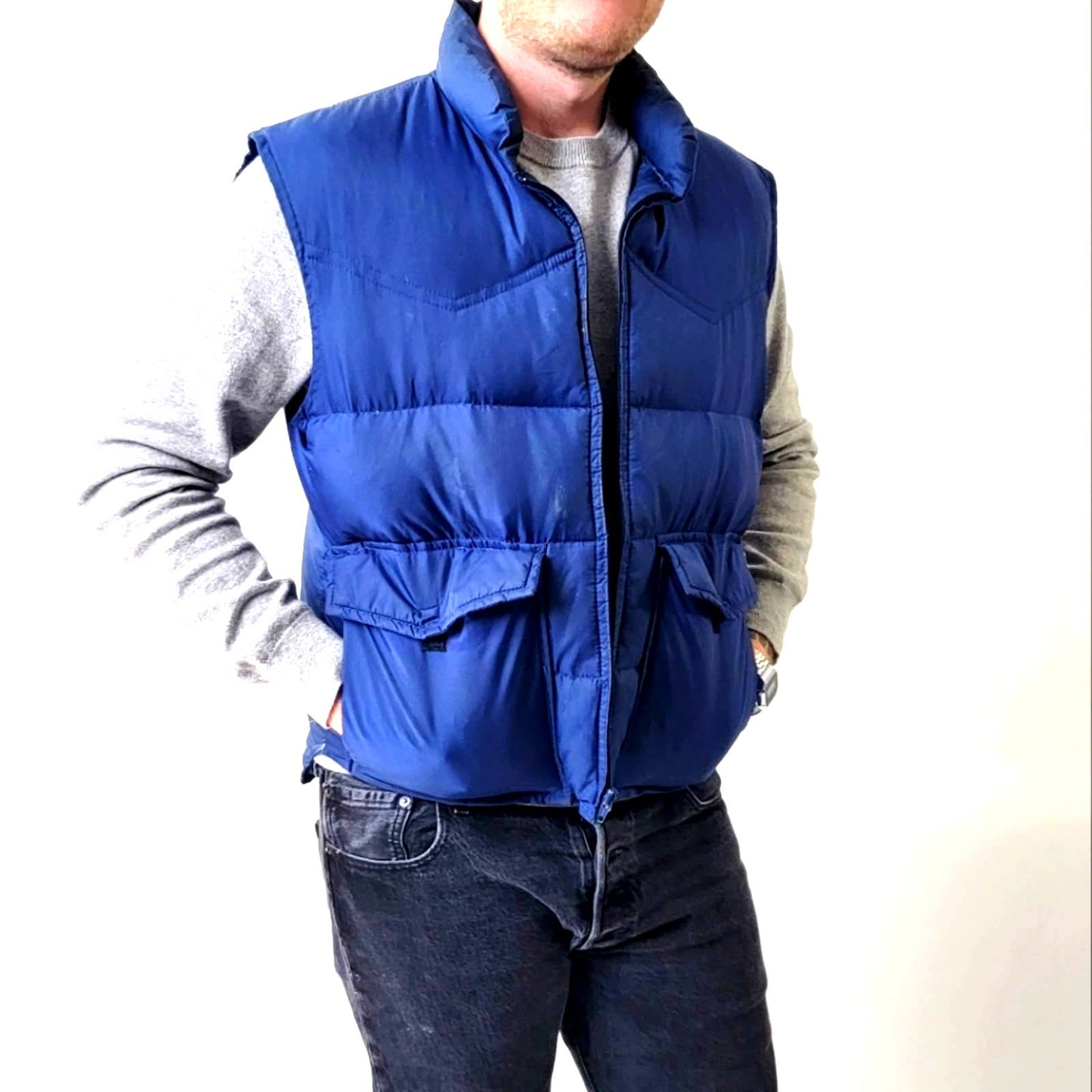 Vintage 70's Ski Daddle of N Hollywood Puffer Down Ski Vest