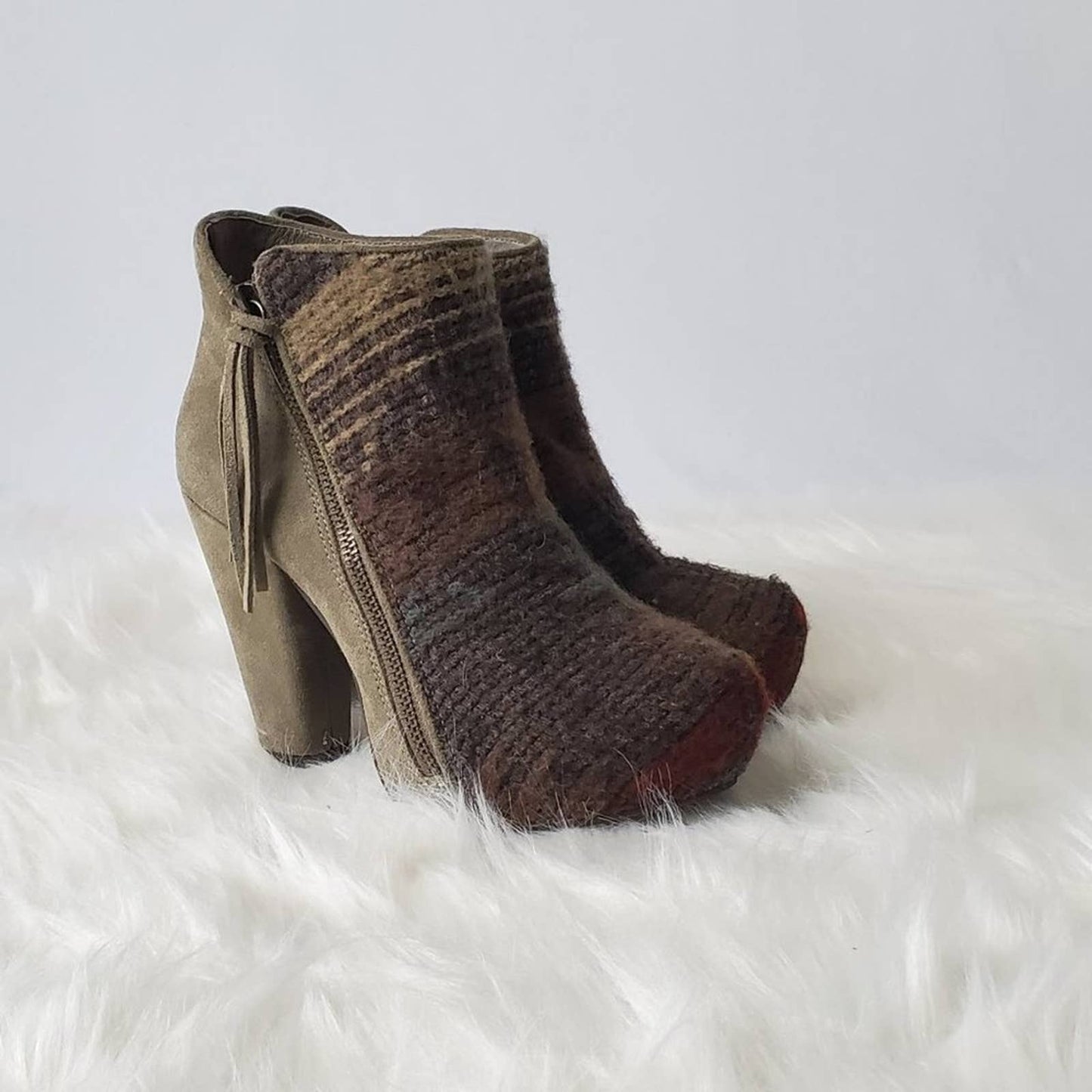 Vogue Picante Aztec Chunky Platform Boots - 6