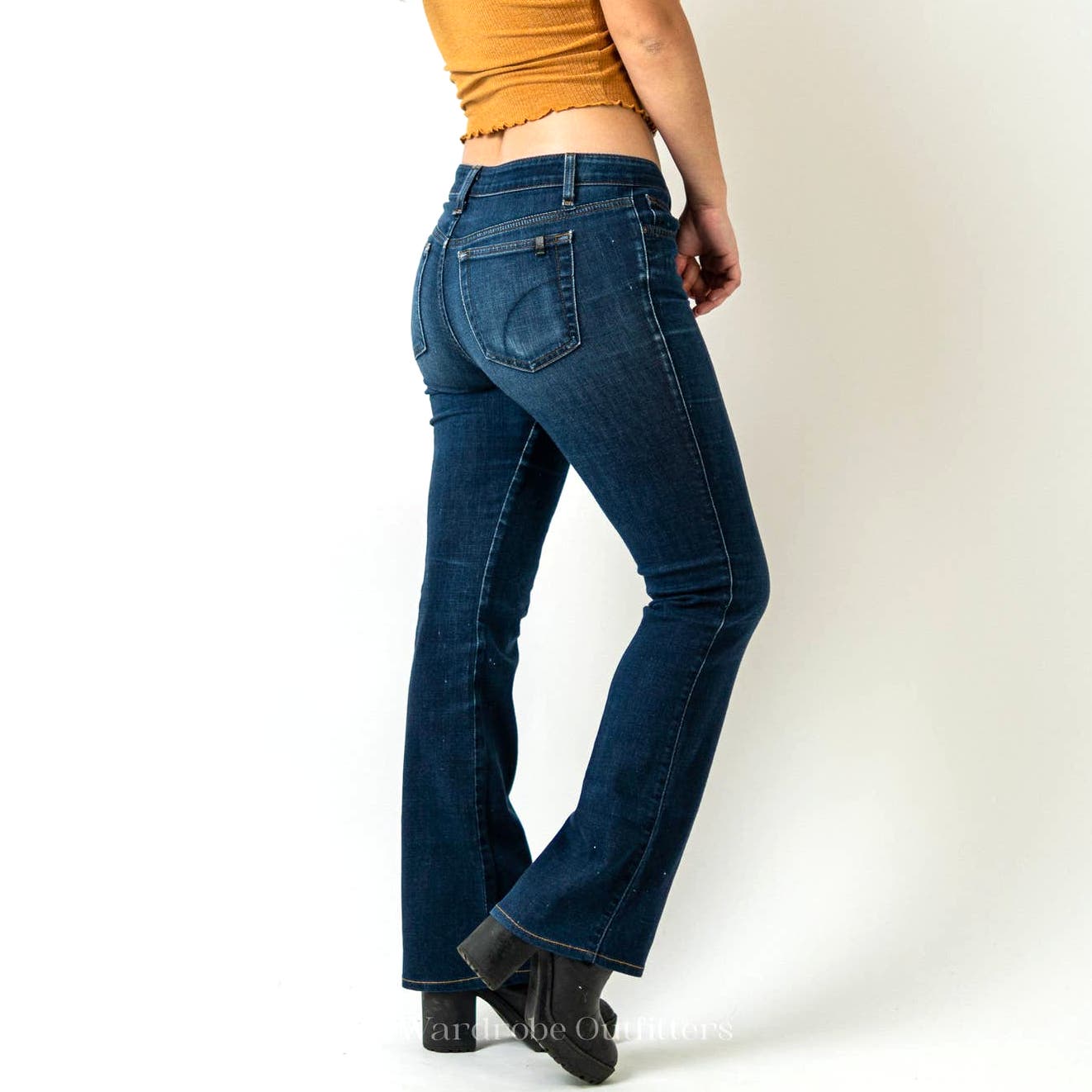 Joe's Jeans Mid Rise Skinny Bootcut Flare Jeans Jordan Wash Dark - 28