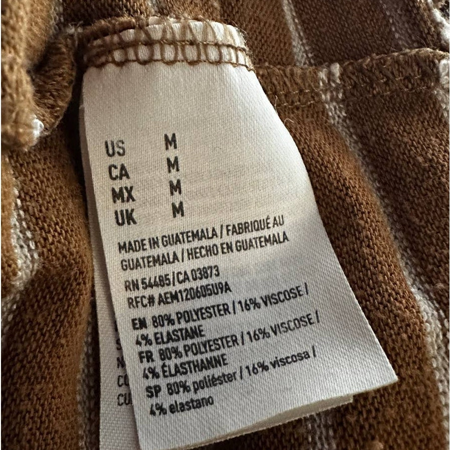 Soft Fiber Pocket Striped Crew Neck Paper Tee