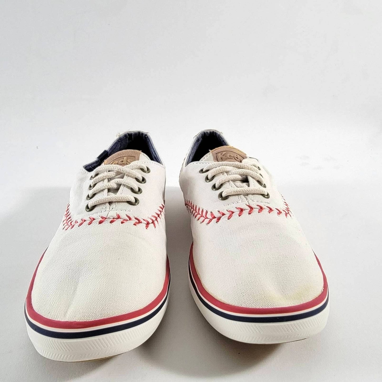 Keds Champion White Baseball Stitch Lace Up Low Top Sneakers - 6.5