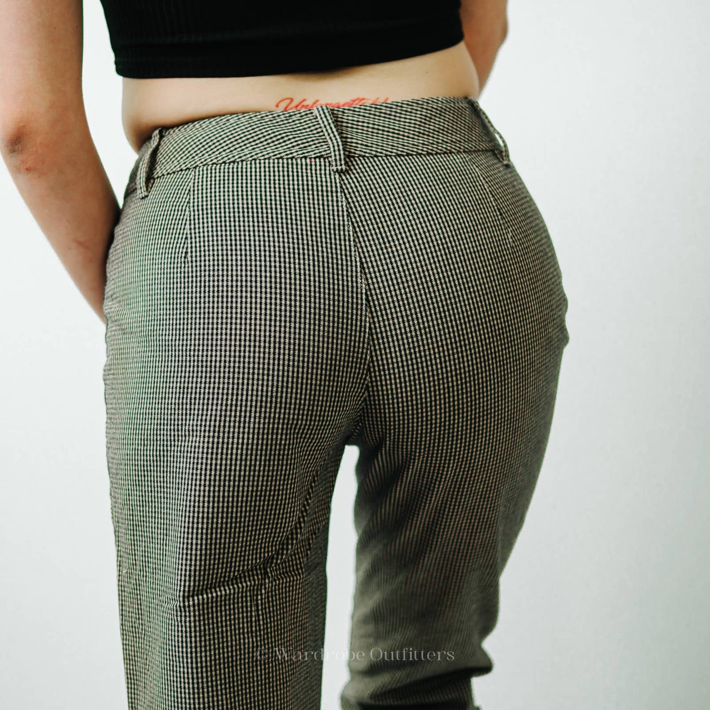 Lizwear Liz Claiborne Gingham Checker Plaid Trouser Pants - 6