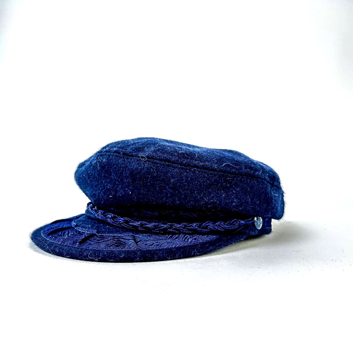 Vintage Wool Greek Fisherman Cap Hat