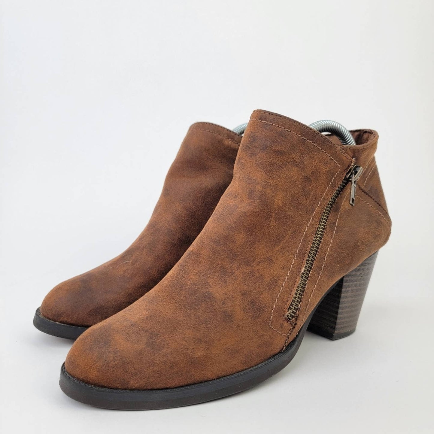 Rampage Edyn Block Heel Chunky Ankle Bootie - 8