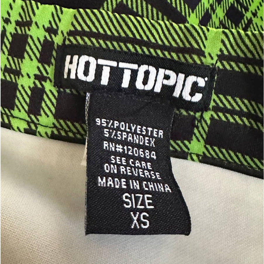 Hot Topic Plaid Grunge Punk Mini Skirt