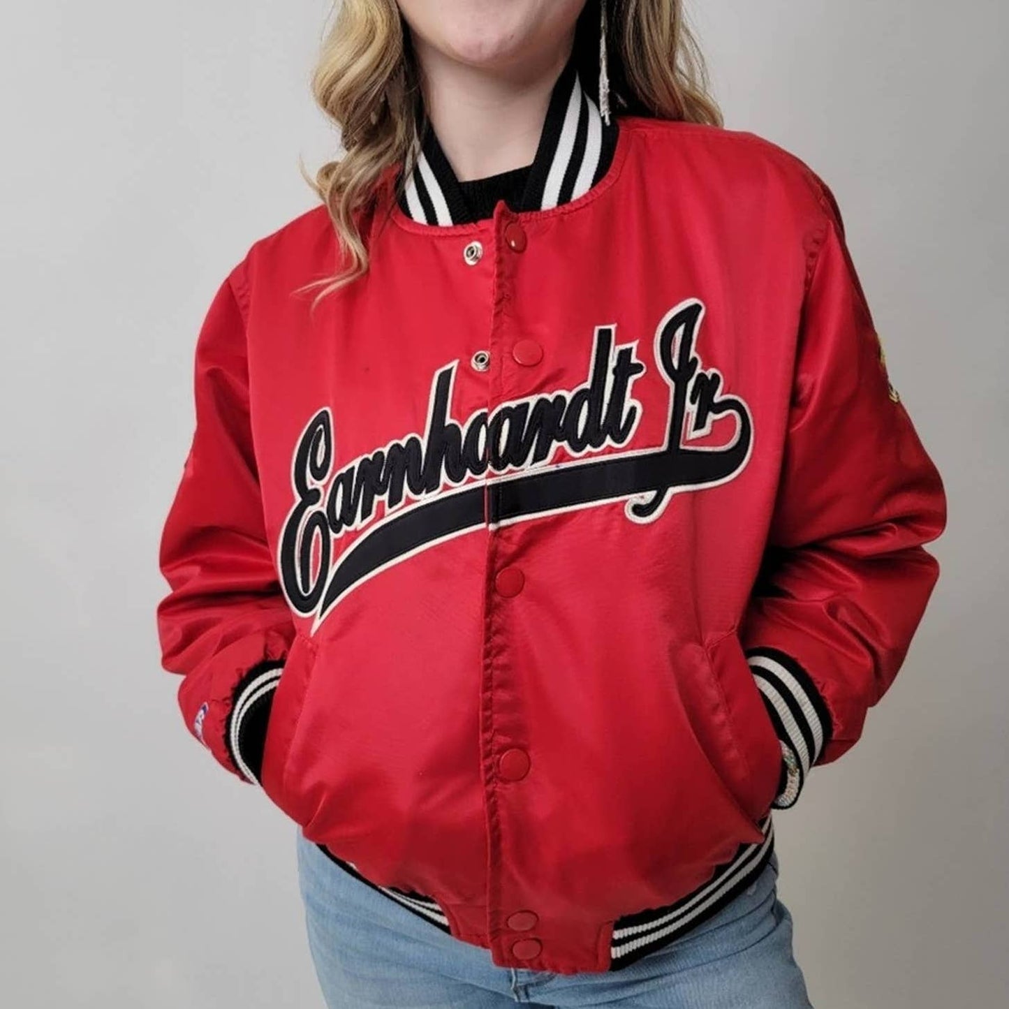 Rare Y2k Dale Earnhardt Jr. #8 Nascar Racing Jacket - M