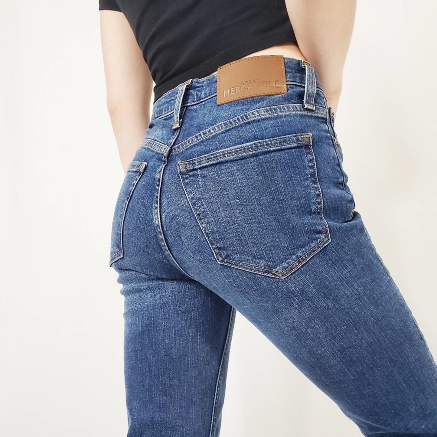 J. Crew High Rise Indigo Wash Skinny Jeans (24)