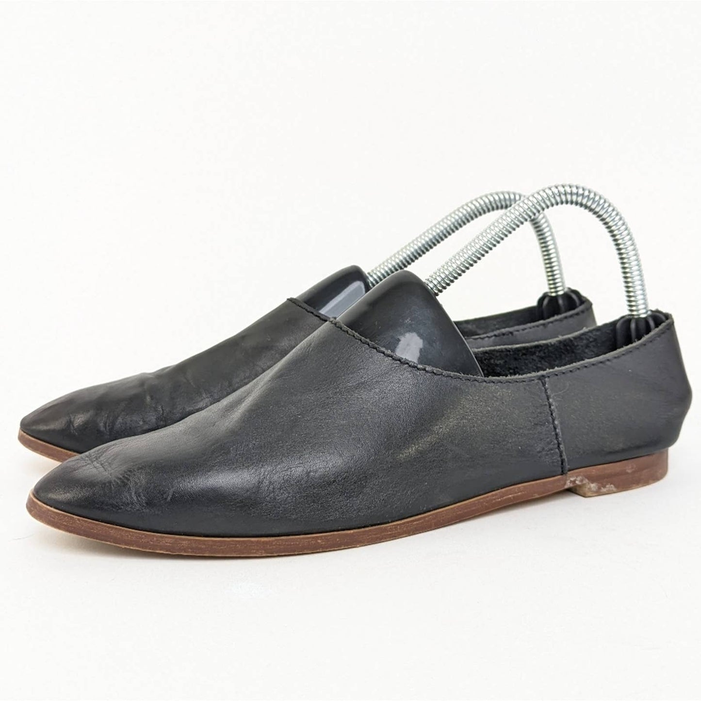 Zara Trafaluc Black Slip On Flats