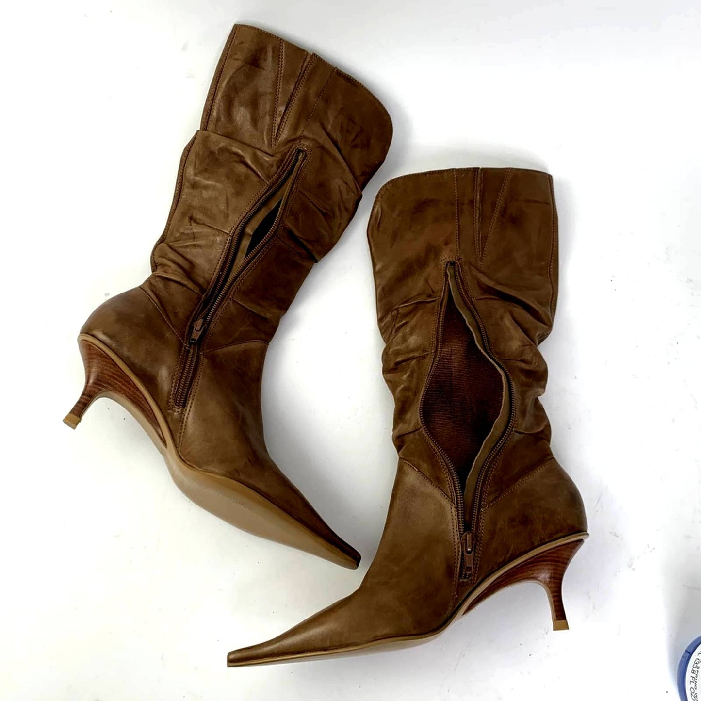 NWOT Diba Point Toe Mid Calf Heel Boots - 7