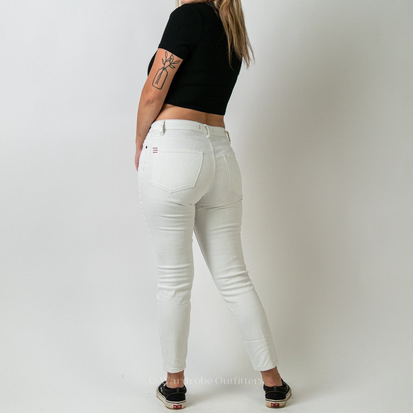 Urban Outfitters BDG High Rise Grazer Cigarette White Skinny Jeans - 28