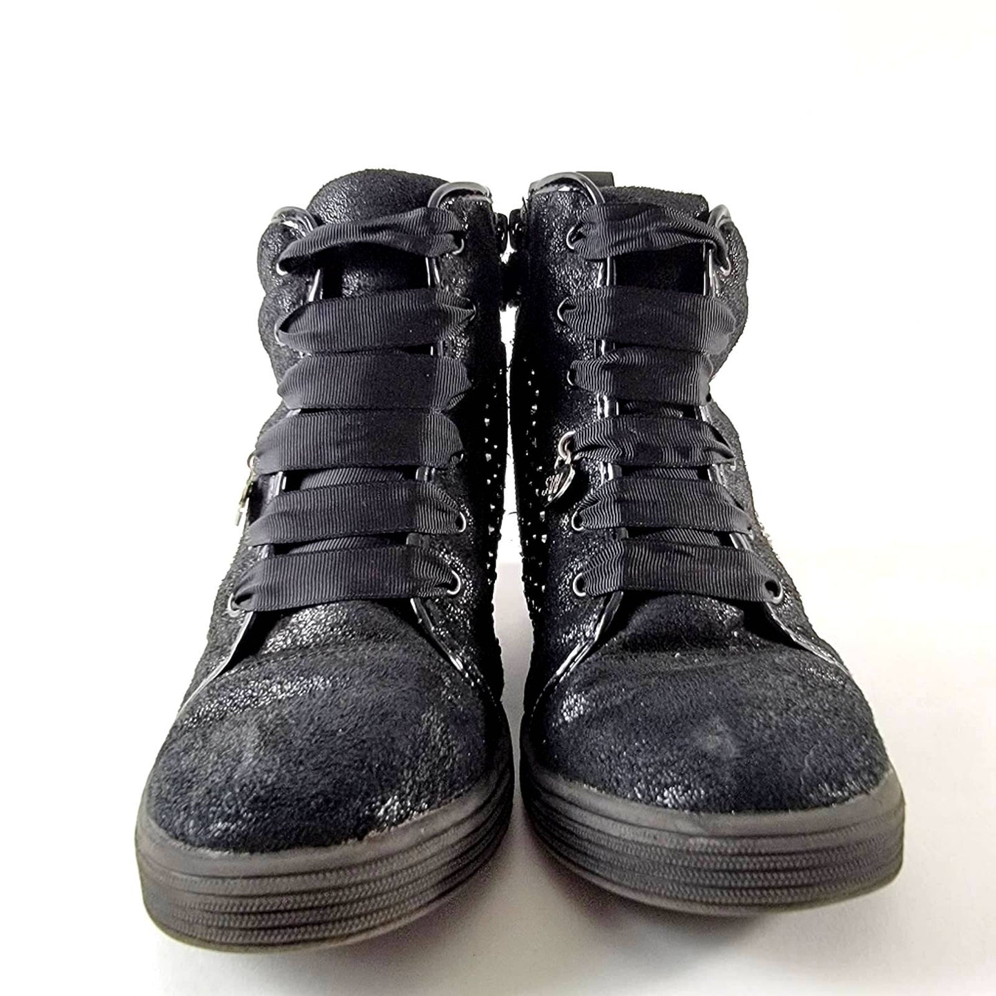 Stuart Weitzman Vance Clare Black Sneaker Shootie Bootie