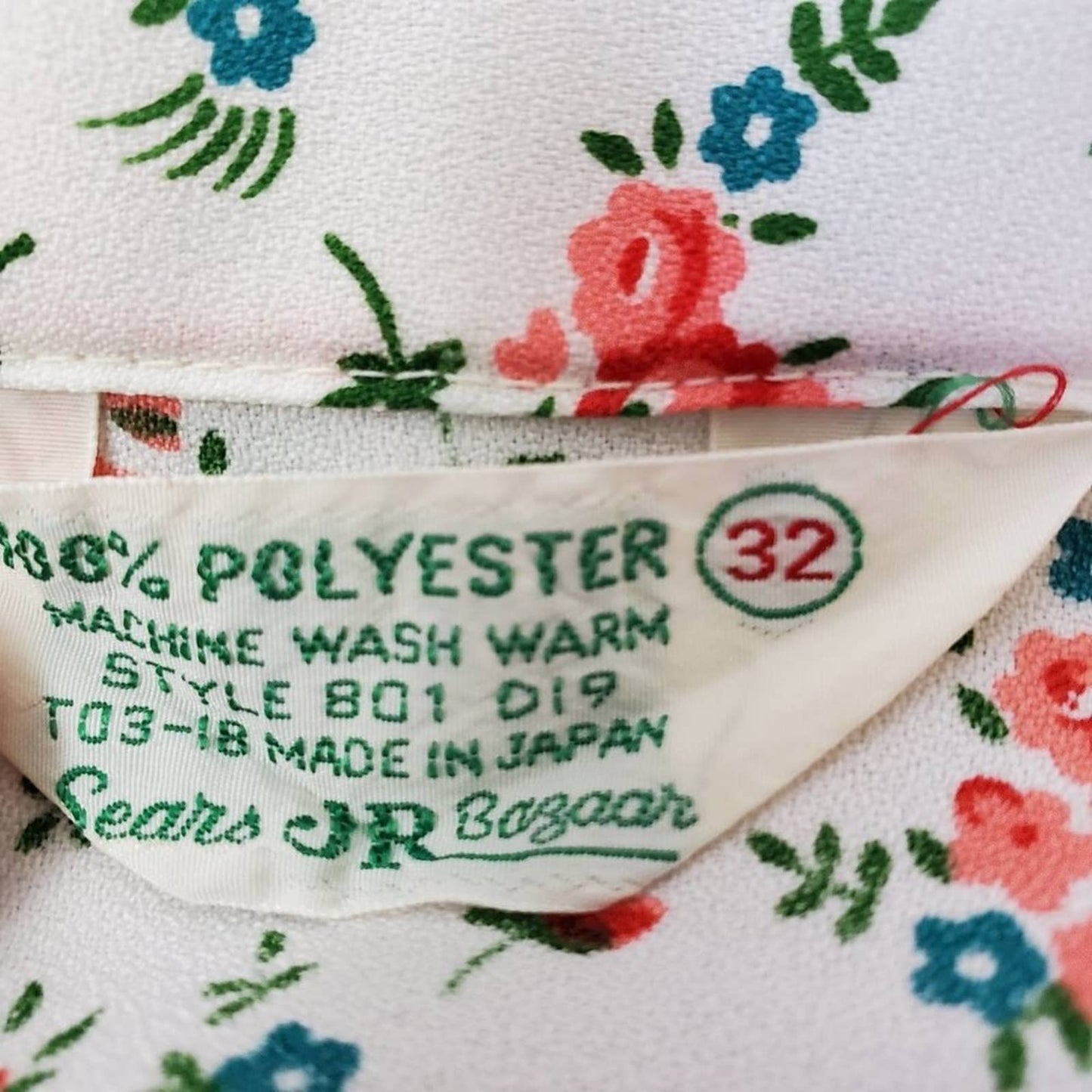 Rare Vintage 70s Sears JR Bazaar Western Floral Button Up Shirt