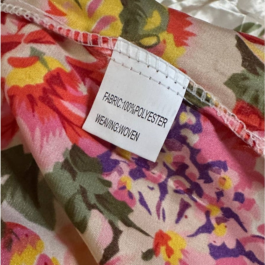Silky Soft Japanese Floral Robe Lingerie