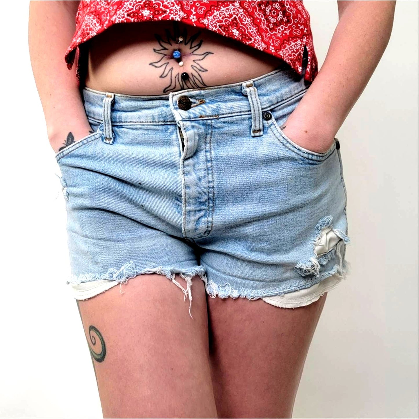 Vintage 70s Wrangler Cutoff High Waist Jean Shorts