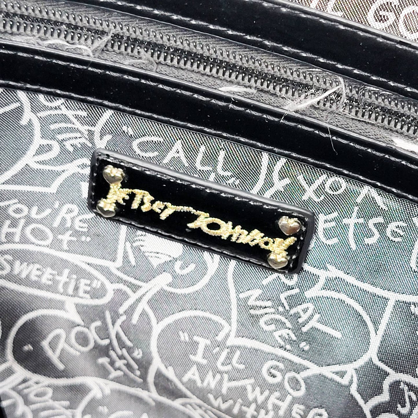 Betsey Johnson Logo Quilted Tote Bag