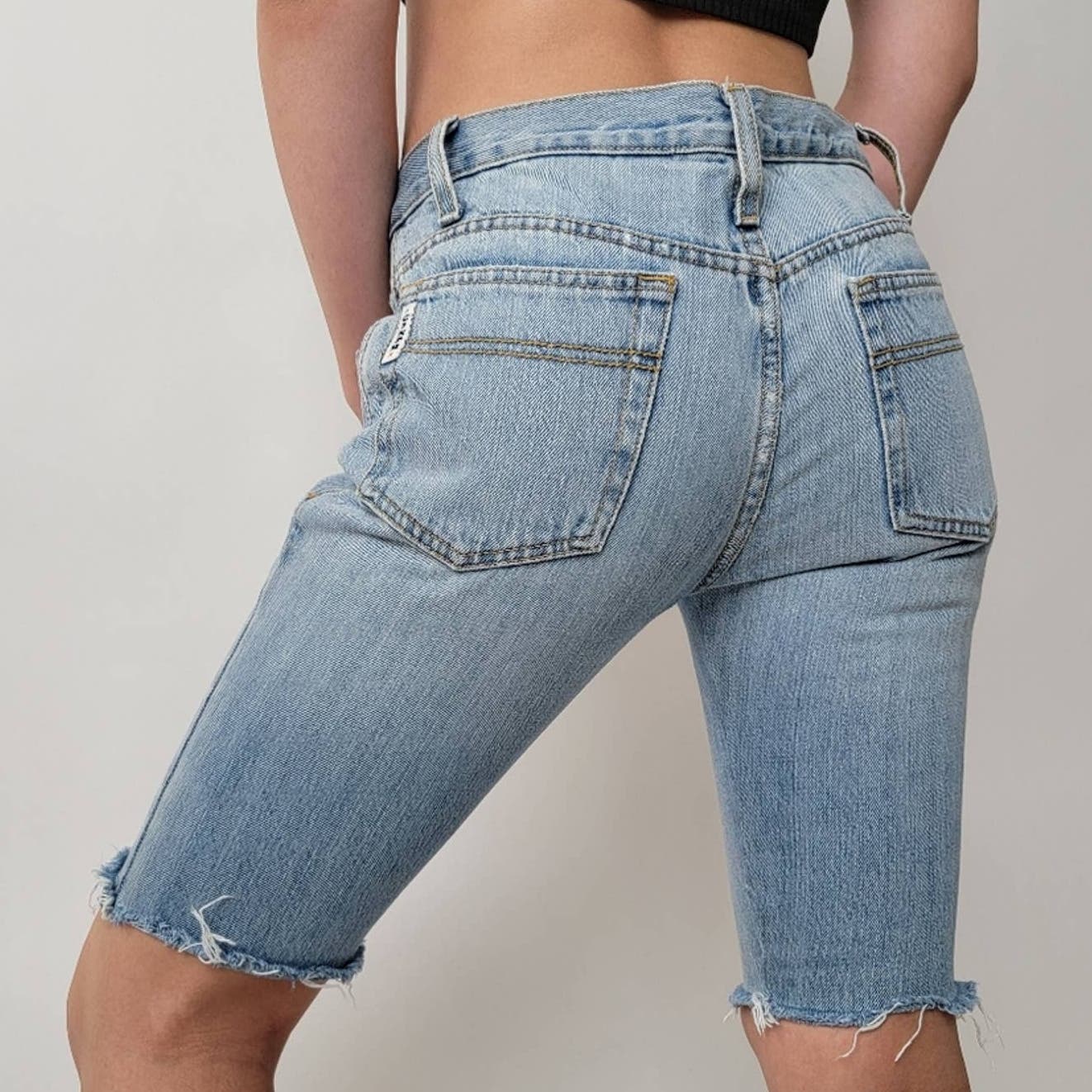 Vintage Cinch Rocky Mtn. Skinny Cutoff Denim Jean Shorts -29