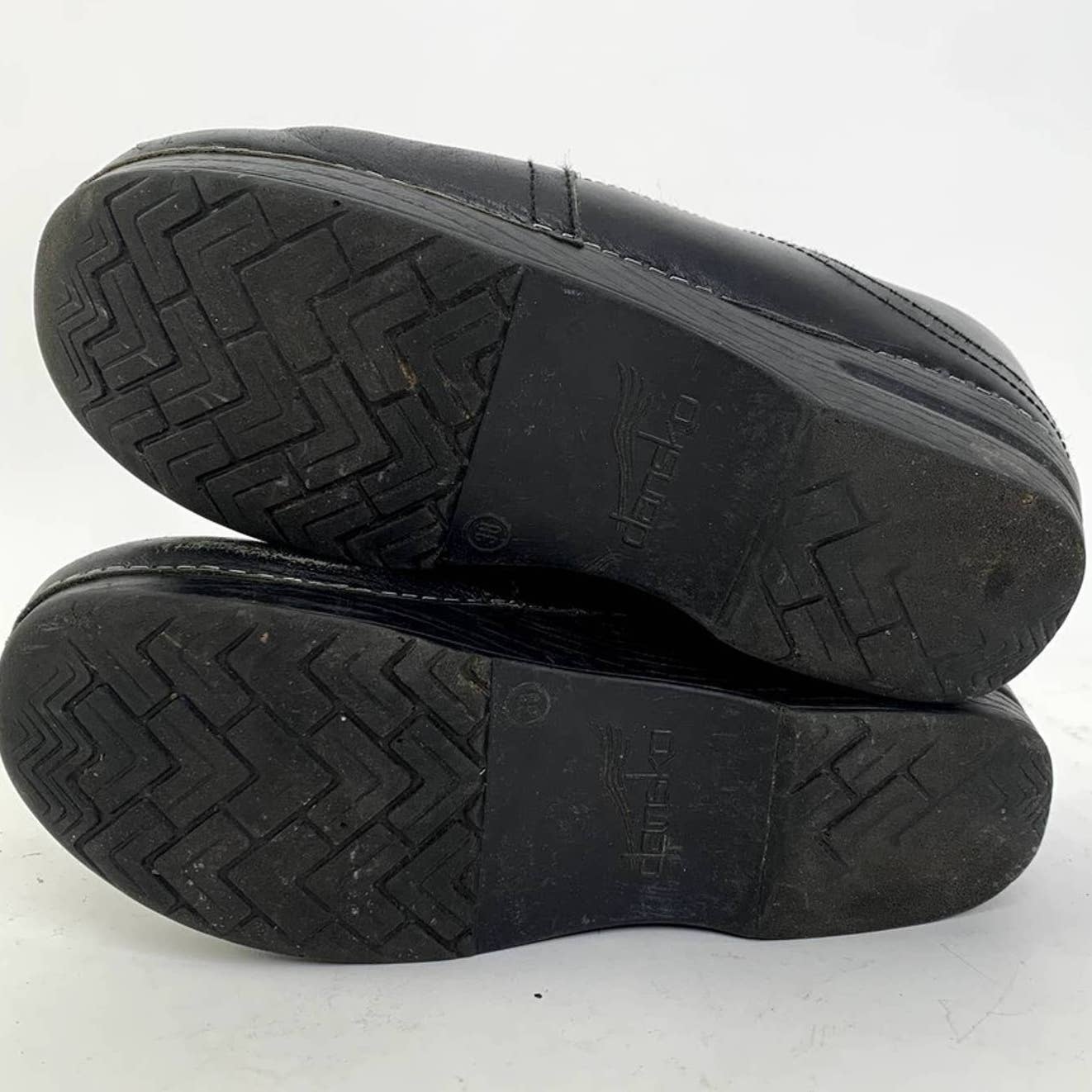 Dansko Pepper Mule Black Cabrio Platform Clogs - 8