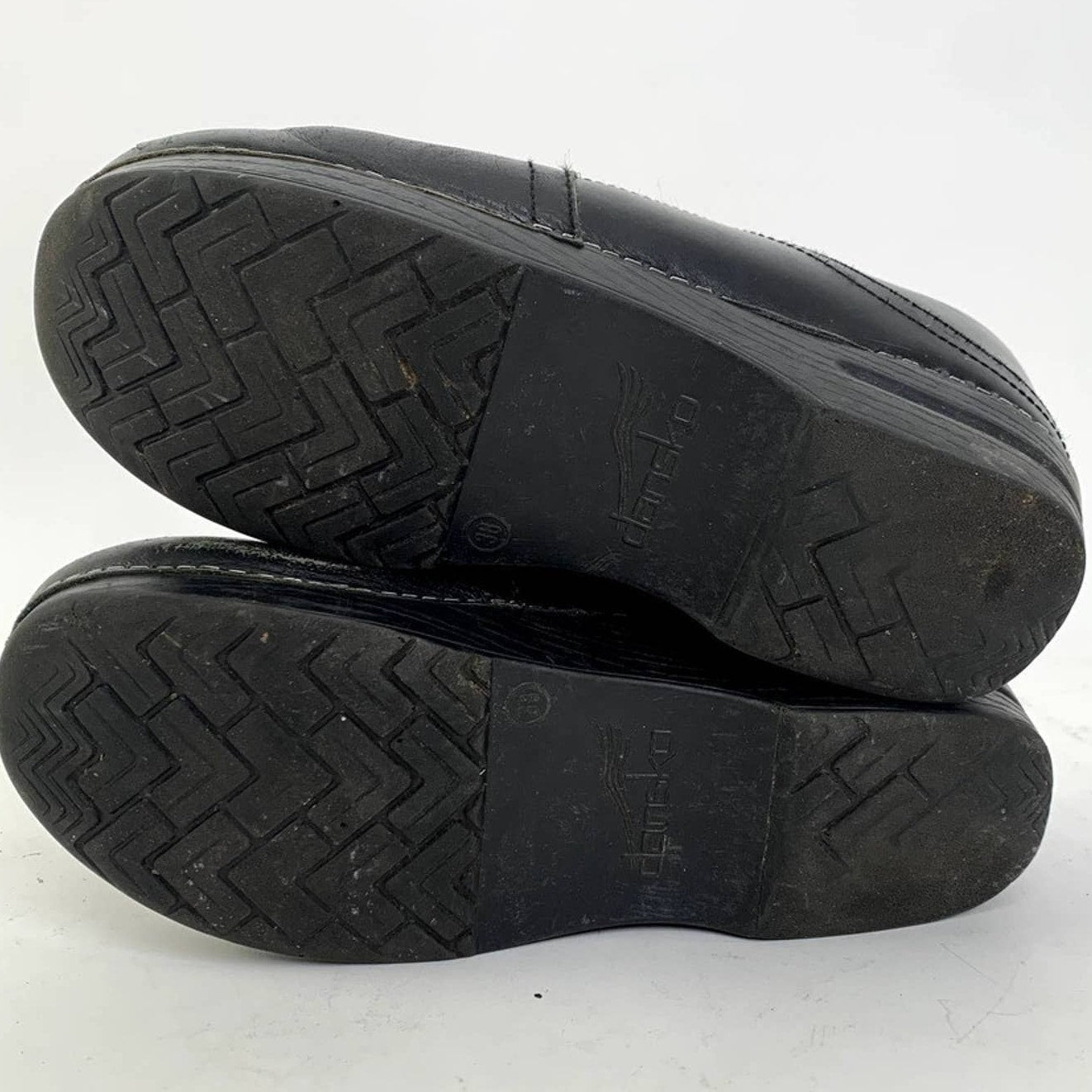 Dansko Pepper Mule Black Cabrio Platform Clogs - 8