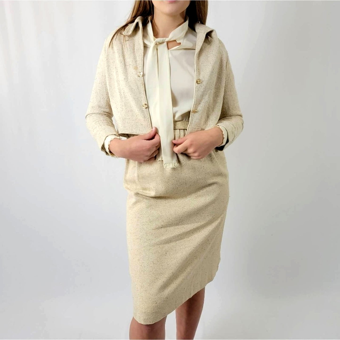 Vintage 60s Dress With Jacket Set by Villano Gerardo - L