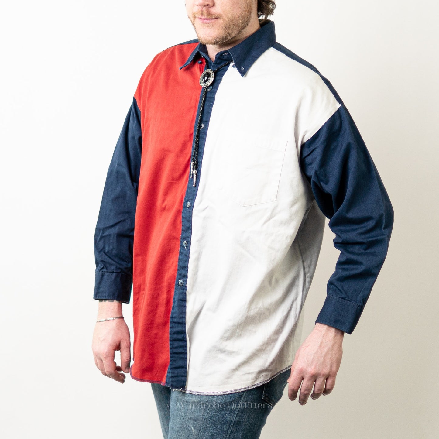Vintage 90s Western TEXAS Flag Button Up by Panhandle Slim