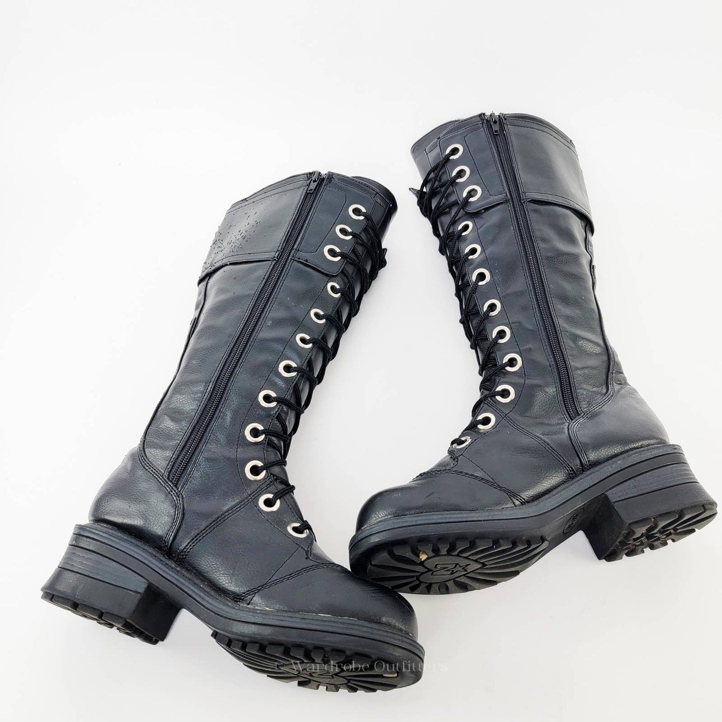 Vintage Y2K NANA Goth Grunge Combat Chunky Platform Boots - 7