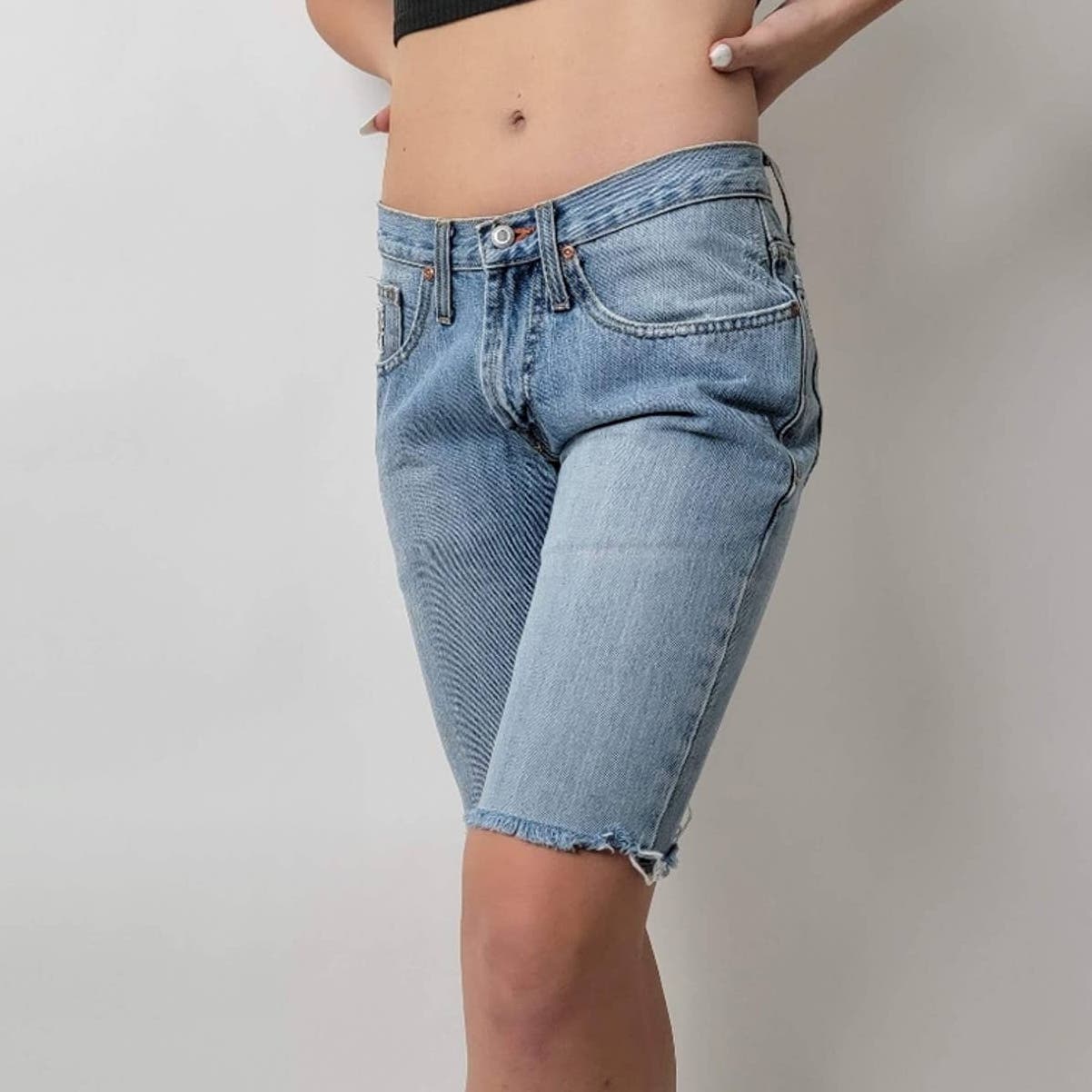 Vintage Cinch Rocky Mtn. Skinny Cutoff Denim Jean Shorts -29