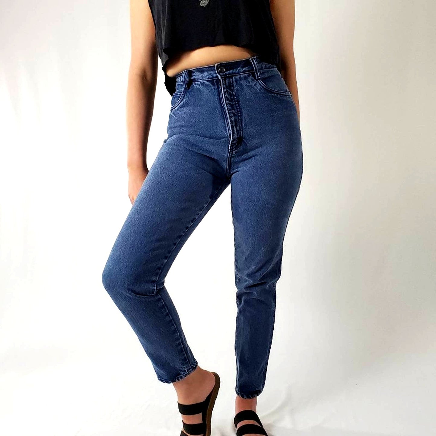 Vintage Rio High Waist Tapered Leg Mom Jeans