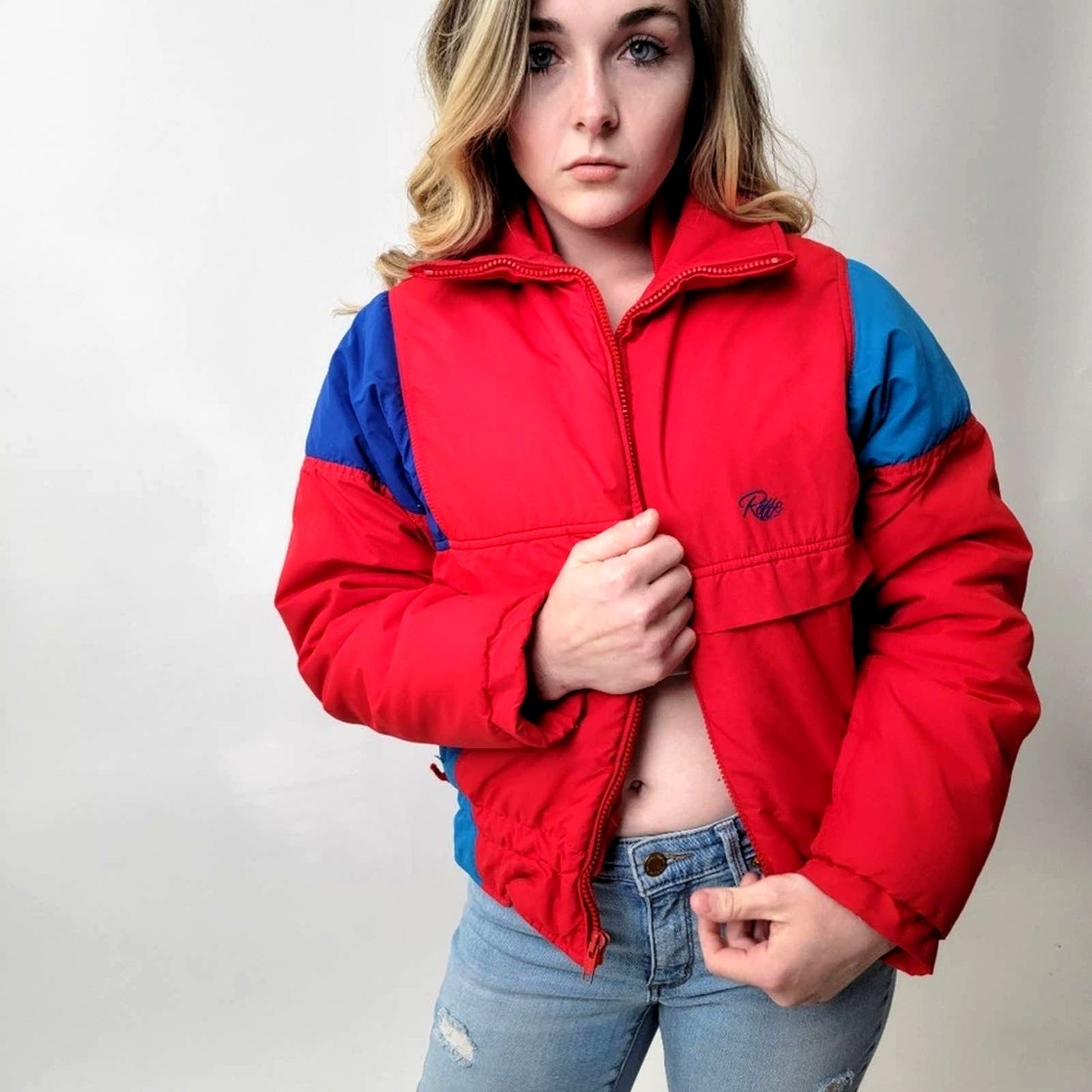 Vintage 90s Roffe Puffer Ski Jacket - M