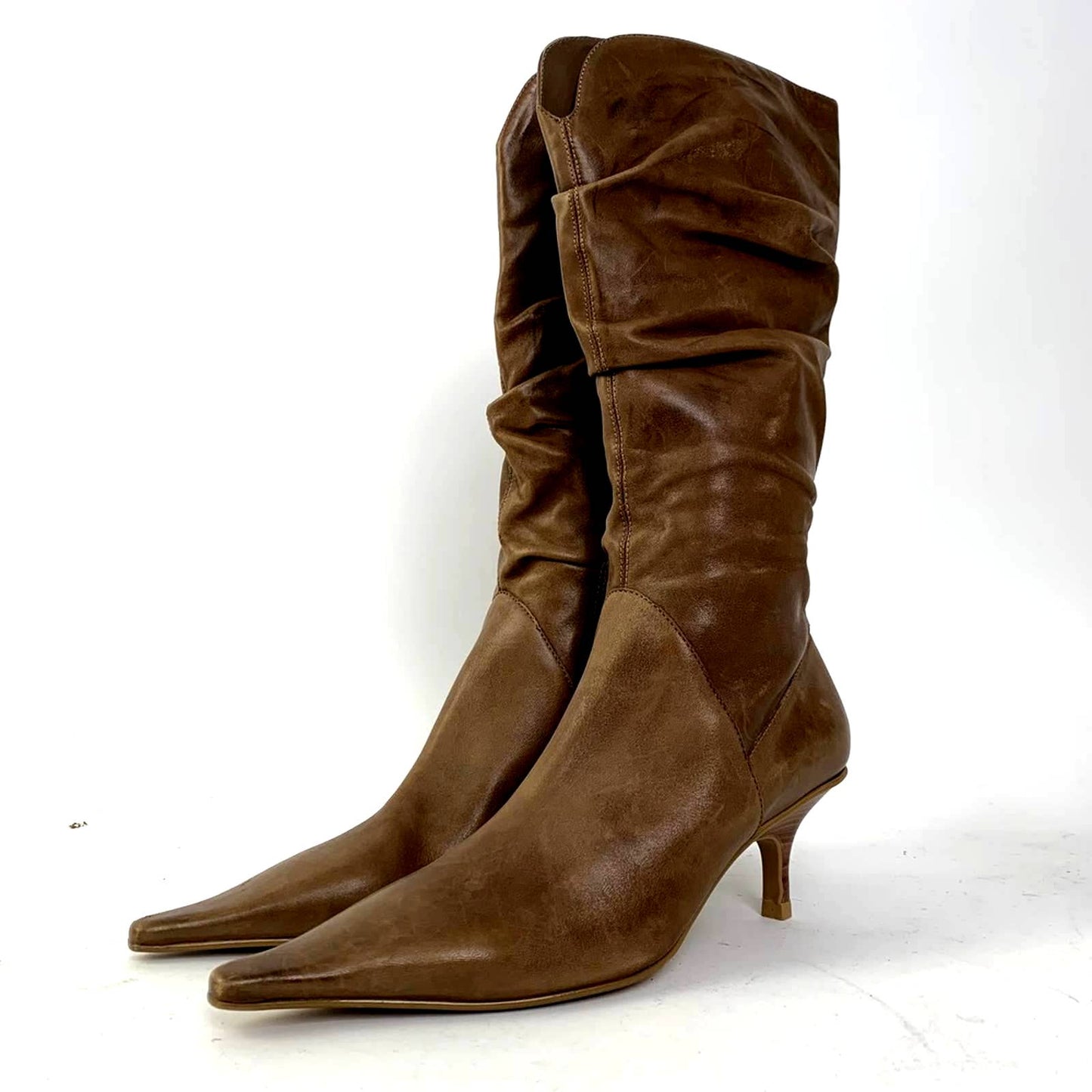 NWOT Diba Point Toe Mid Calf Heel Boots - 7